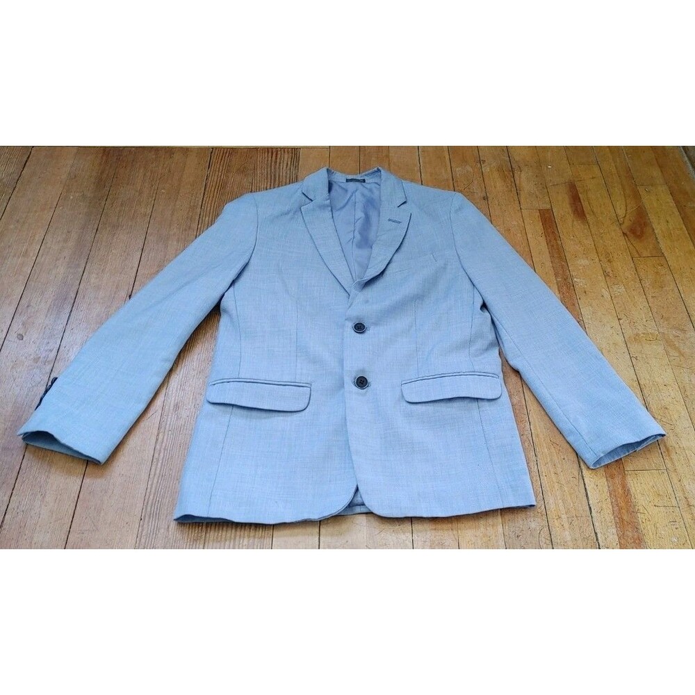 Calvin Klein Spring Easter Blue Plaid Business Chic Trendy Blazer Women’s Sz 16